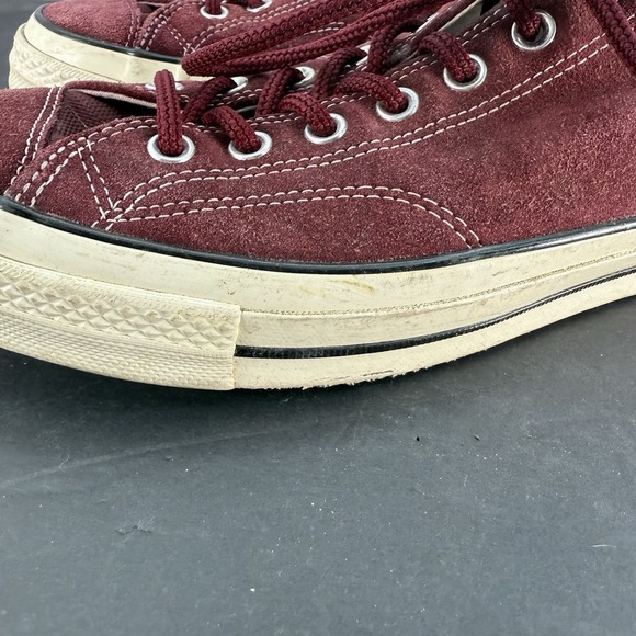 CONVERSE Chuck Taylor 70s Low Top Suede Leather Wine Men 11.5 US Unisex WO 13.5 - Picture 2 of 16